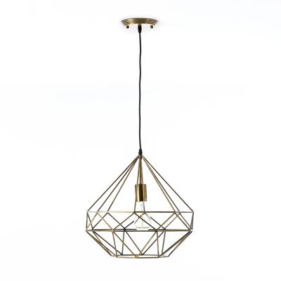 CEILING LAMP 40X40X37 GOLD METAL WITH BULB TH6261600