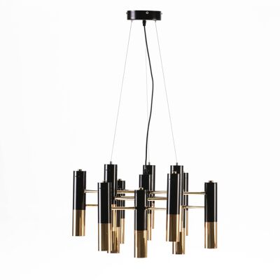 CEILING LAMP 59X52X133 GOLD/BLACK METAL WITH BULBS TH6263600