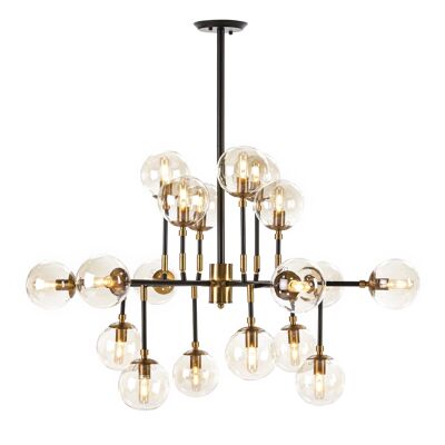 CEILING LAMP 102X92X98 GLASS/GOLD METAL/BLACK TH6265100 NO11