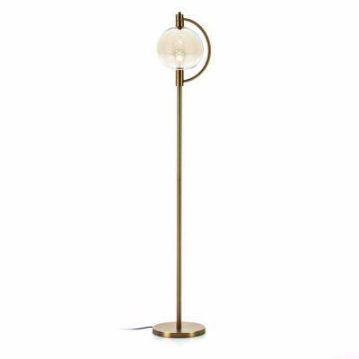 LAMPADAIRE 64X20X161 VERRE BLANC/MARBRE BLANC/MÉTAL DORÉ TH6269300