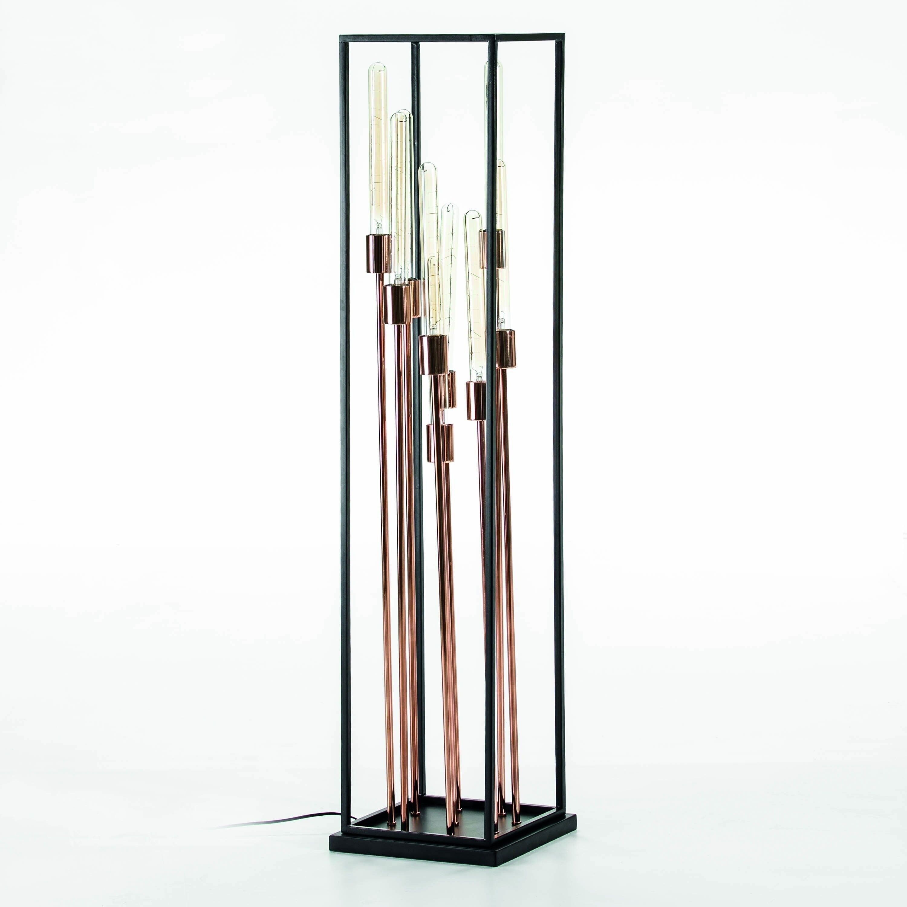 FLOOR LAMP 29X29X129 BLACK METAL/COPPER WITHOUT BULBS TH6579400