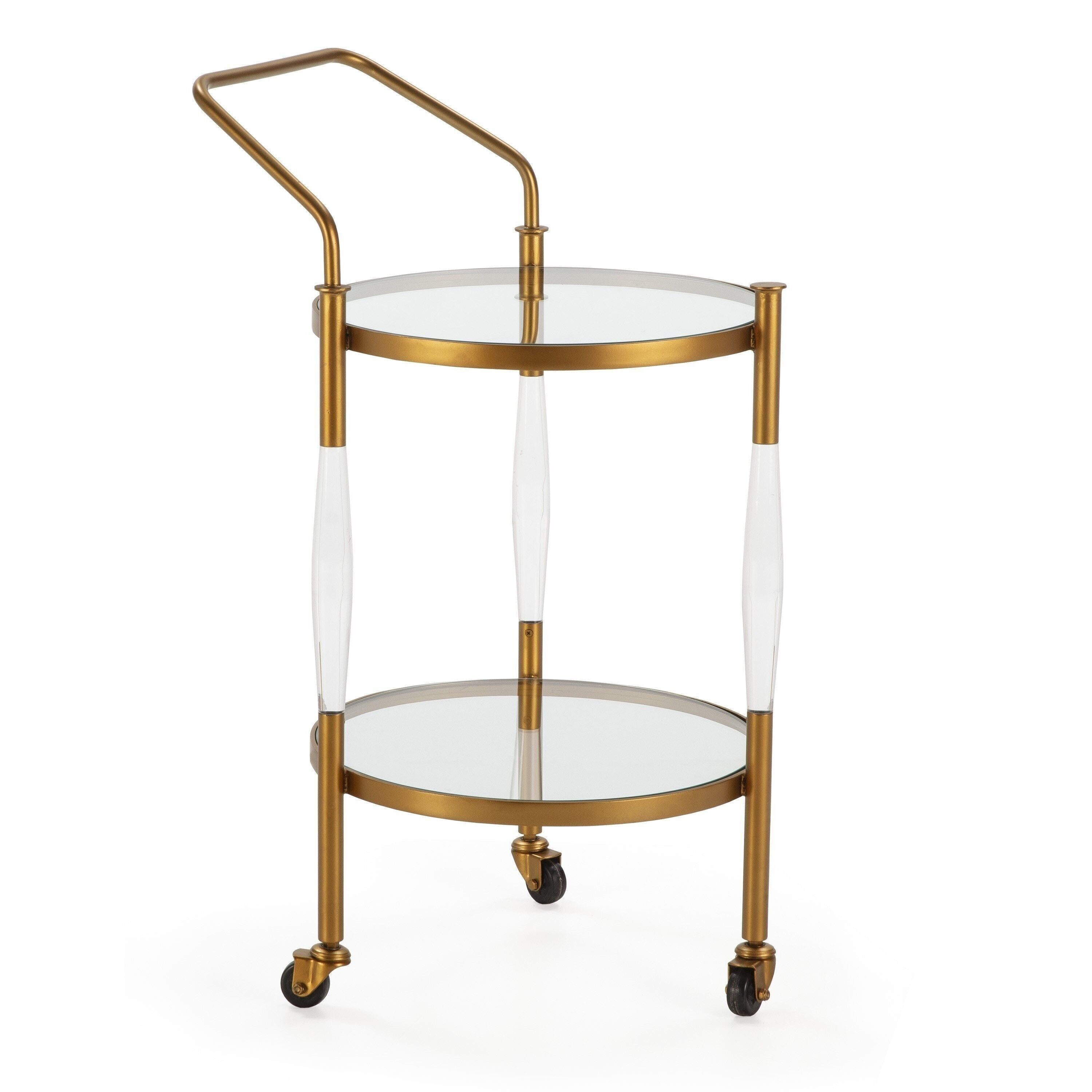 WAITRESS 58X45X90 ACRYLIC/CRYSTAL/GOLDEN METAL TH6581700