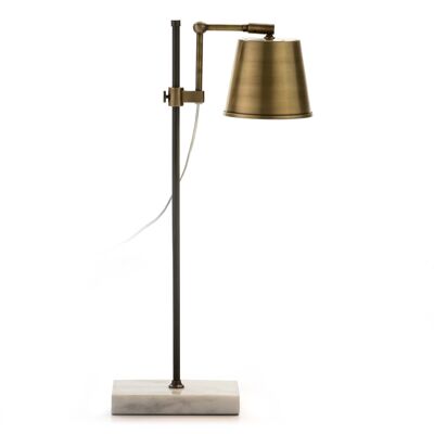TABLE LAMP 32X14X71 WHITE MARBLE/GOLD METAL/BLACK TH6583300