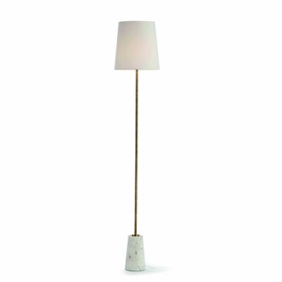 FLOOR LAMP 14X14X140 WHITE MARBLE/GOLD METAL TH6585300