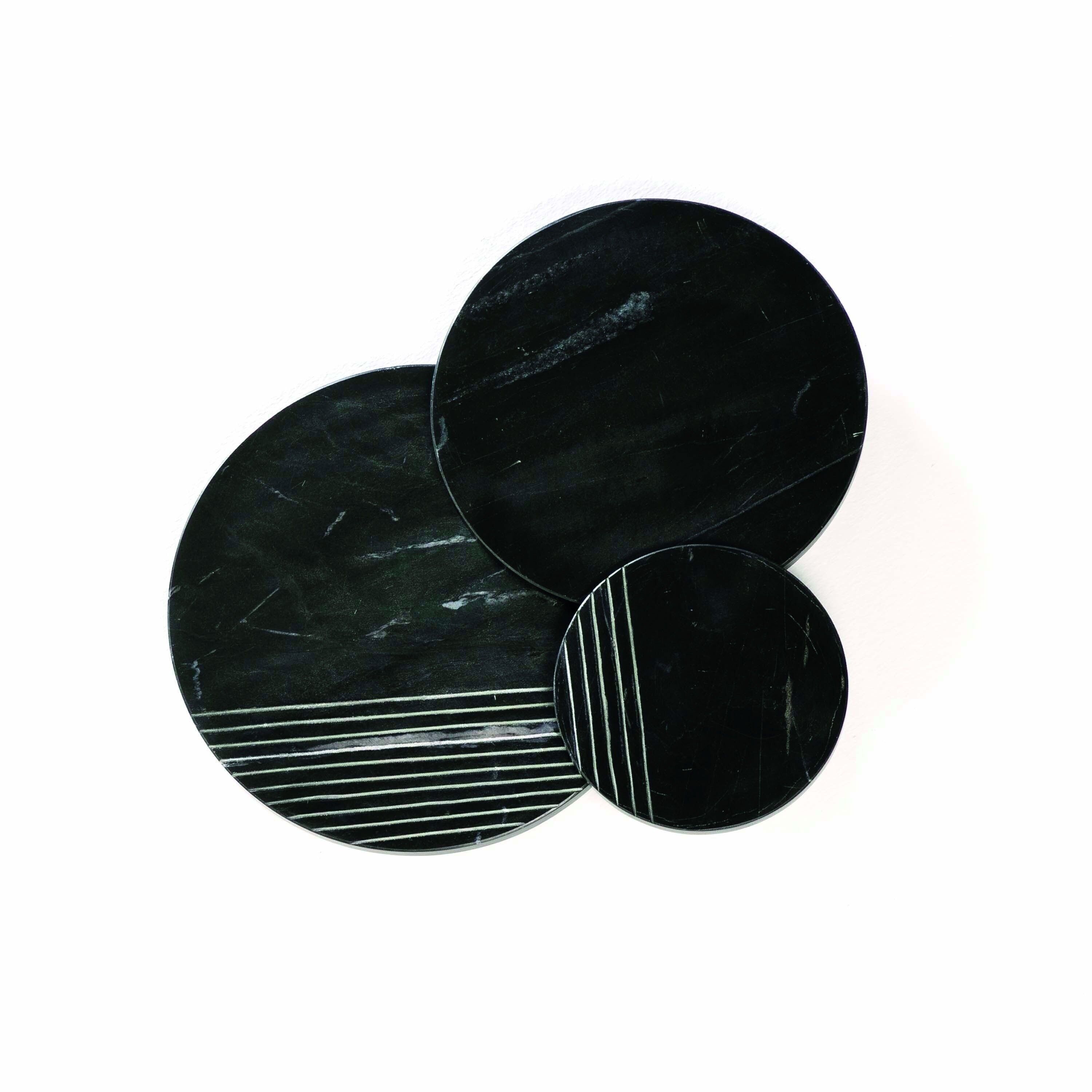 SCULTURA 56X4X56 MARMO NERO TH6610500