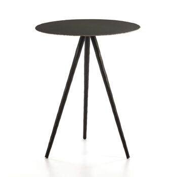 TABLE D'APPOINT 46X46X57 METAL NOIR TH6656100