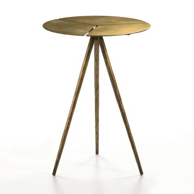 SIDE TABLE 40X40X57 GOLDEN METAL TH6656400