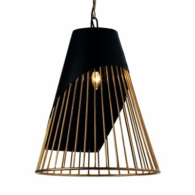 CEILING LAMP 52X52X69 GOLD/BLACK METAL TH6954900