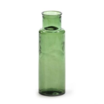 VASE 14X14X45 GRÜNES GLAS TH7007600