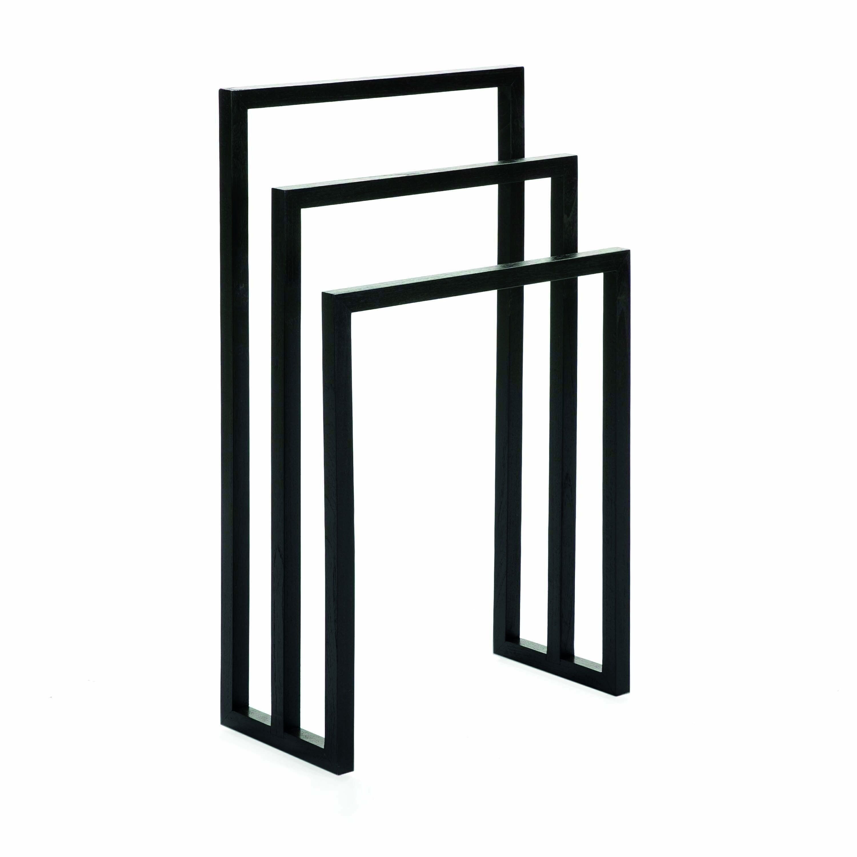 PORTA ASCIUGAMANI 55X27X93 LEGNO NERO TH7643201