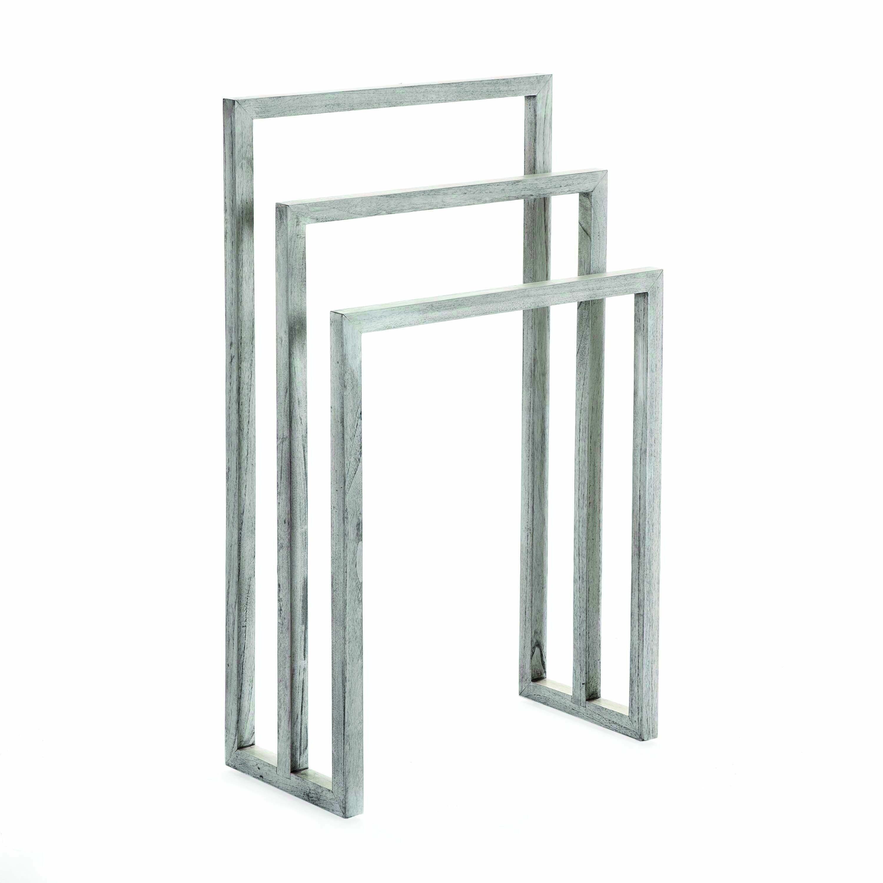 PORTA ASCIUGAMANI 55X27X93 LEGNO GRIGIO TH7643209