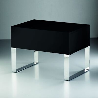 NIGHT TABLE 63X40X44 STEEL/MDF BLACK TH7742600