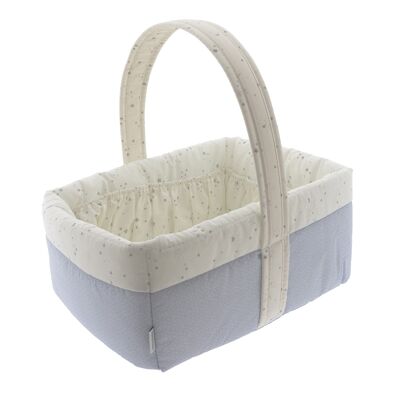 CESTA CANASTILLA 22.5x29x29 CM SKY CELESTE