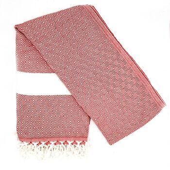 Serviette Hammam Destan, Rouge 2