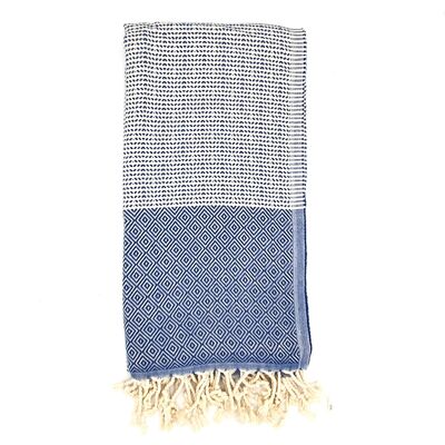 Serviette Hammam Riza, Bleu Sax