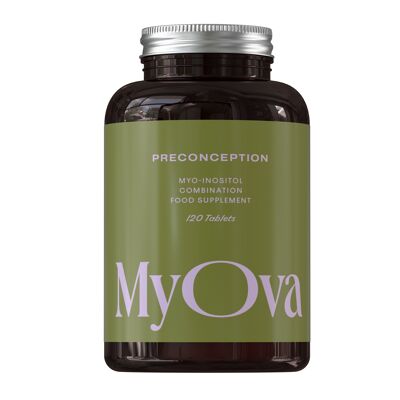MyOva Preconception, Natural All-In-One Preconception Supplement Formulated To Support Women With PCOS