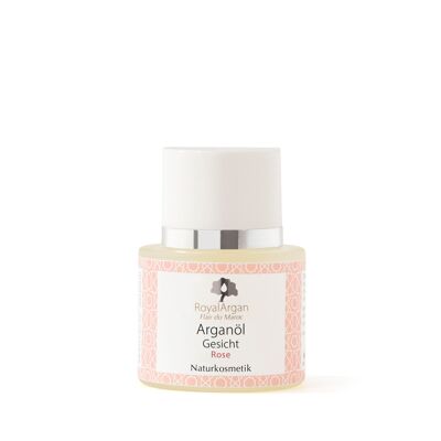 Aceite facial de argán, rosa - 15 ml