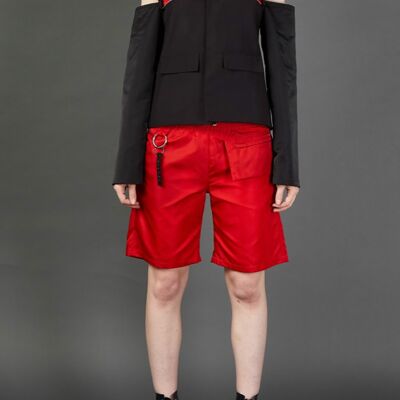 Black/Red Drop Sleeve Harness Blazer