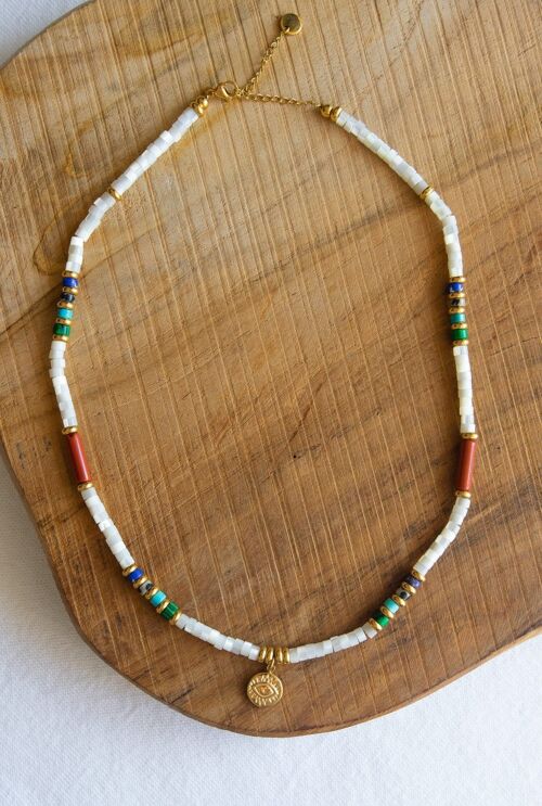 Collier Awa – Multi-pierres couleurs vives II