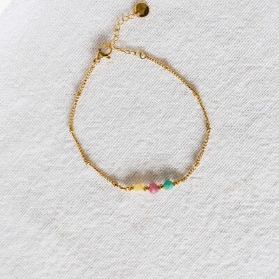 Bracelet Elsa – Multi-pierres couleurs pastel