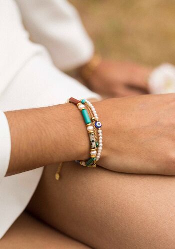 Bracelet Maya – Multi-pierres couleurs vives 2