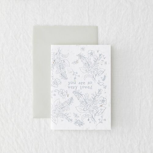 So Loved - Love compostable seed greeting card