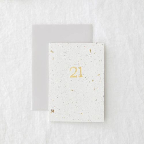 21 Hop Foil - Eco-friendly Birthday Greeting Card