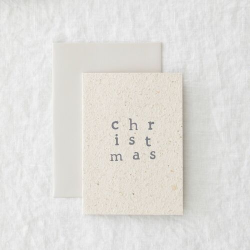 Christmas eco-friendly festive greeting card - Carpenter