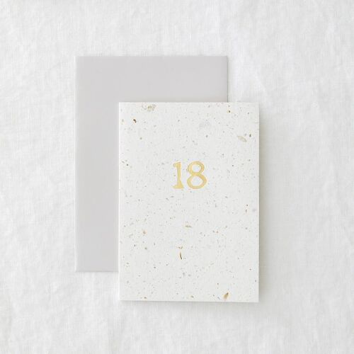 18 Hop Foil - Eco-friendly Birthday Greeting Card