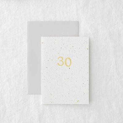 30 Hop Foil - Eco-friendly Birthday Greeting Card
