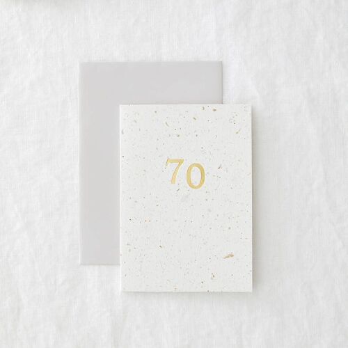 70 Hop Foil - Eco-friendly Birthday Greeting Card
