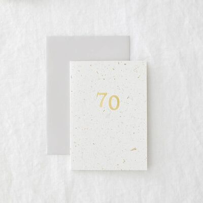 70 Hop Foil - Biglietto di auguri di compleanno ecologico