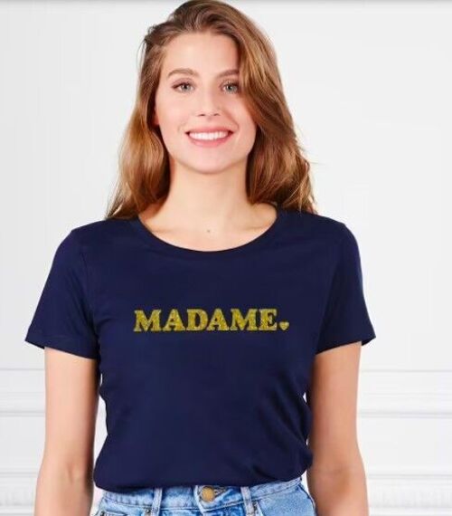 T-shirt femme Madame (effet pailettes)