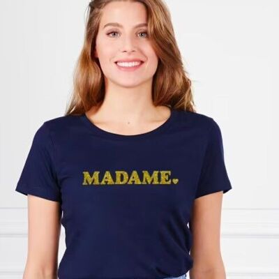 T-shirt femme Madame (effet pailettes)