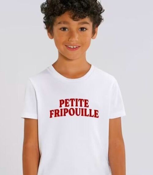 T-shirt enfant Petite fripouille (effet velours)
