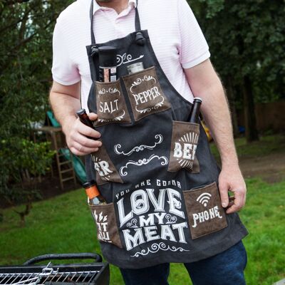 You're Going to Love My Meat' Canvas Apron