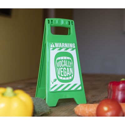 „Vocally Vegan“ Schreibtisch-Warnschild