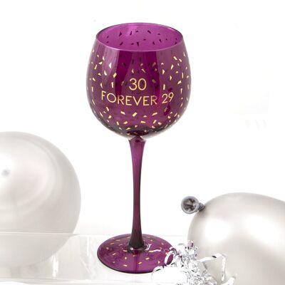 Age 30' Opulent Wine Glass