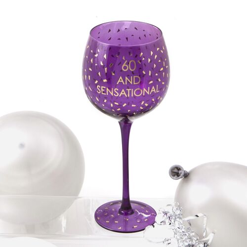 Age 60' Opulent Wine Glass