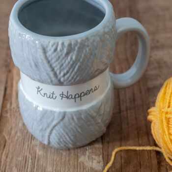 Knit Happens Knitting Mug - Cadeaux de tricot 3