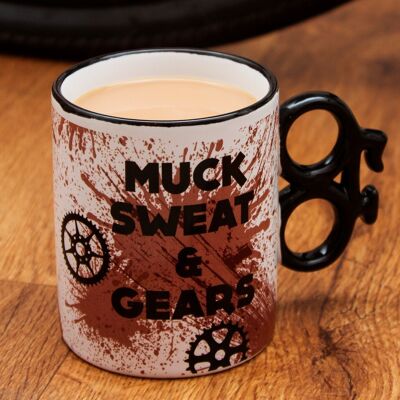 Muck Sweat & Gears Bike Mug - Cadeaux de vélo fantaisie