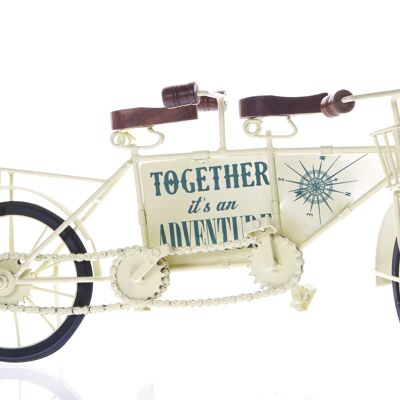 „Together It's An Adventure“ Tandem-Fahrrad-Ornament