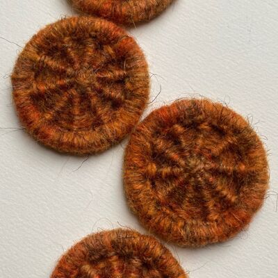 Hand-stitched Button Kit Marsh Marigold Large Button 35mm