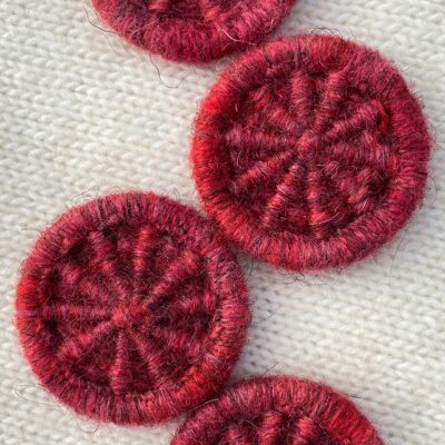Hand-stitched Button Kit Wild Campion Large Button 35mm