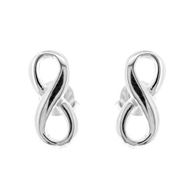 Simply Silver Infinity Ohrstecker und Präsentationsbox