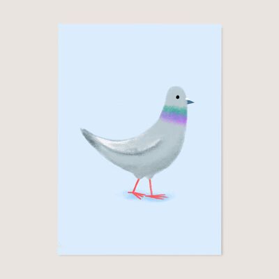 Pigeon print - A5