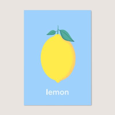 Lemon print - A5