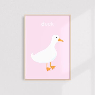 Duck print - A4