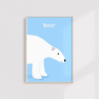 Bear print - A4
