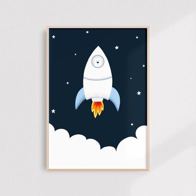 Rocket print - A4